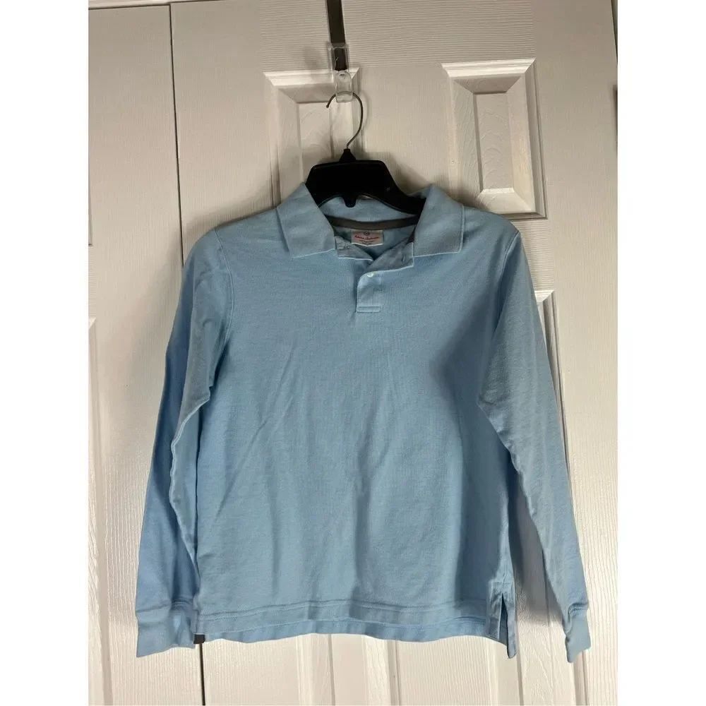 Hanna Andersson Boys Blue Polo Shirt Size 150 US 12